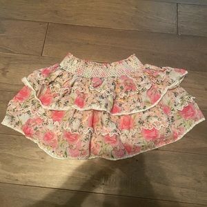 LoveShackFancy Floral Skirt